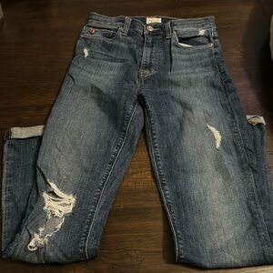 Hudson Blair High Rise Straight Crop